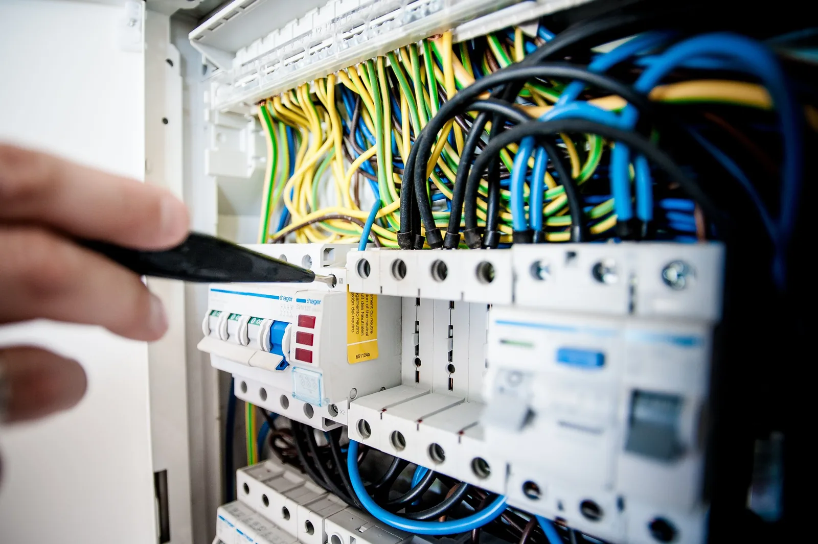 Electrical panel assessed during a service upgrade quote in Calgary